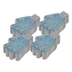 Перчатки трикотажные, х/б, 200 пар, ПВХ точка, 4 нити, 10 класс Сибртех