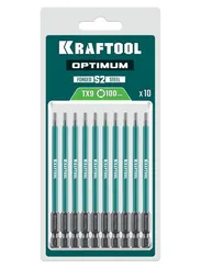 KRAFTOOL OPTIMUM TX 9, 100 мм, 10 шт, биты (26126-9-100-S10)