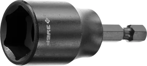 ЗУБР 17 мм, 60 мм, удлиненная, ударная бита с торцевой головкой, Профессионал (26377-17)