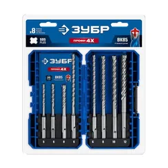 ЗУБР ПРОФИ-4Х 8шт набор №2, буры SDS-plus (29313-H8-2)