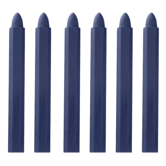 Мелки разметочные восковые синие, 120 мм, коробка 6 шт Matrix