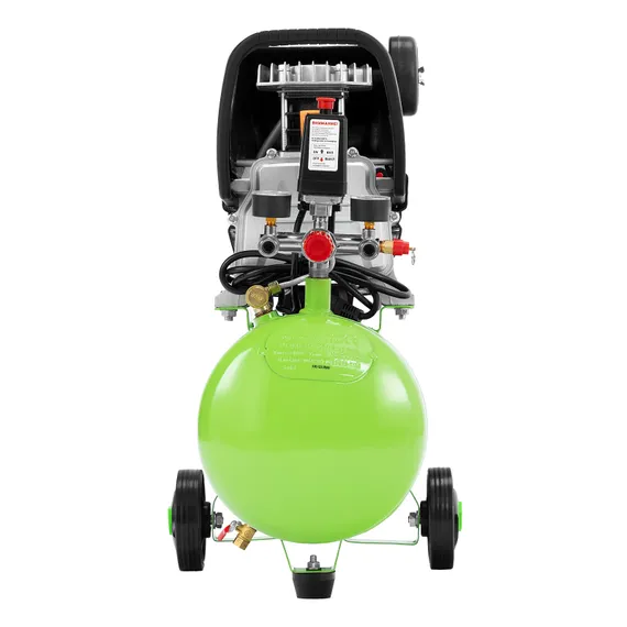 Компрессор с набором КК-1500/24 ПЛЮС, 1.5 кВт, 198 л/мин, 24 л, прямой привод, масляный Сибртех