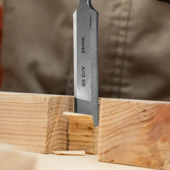 Набор долот-стамесок плоских "Тигровый глаз", 4 шт, 6-12-18-24 мм Matrix