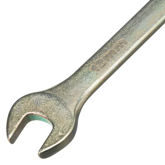 Ключ комбинированный, 12 мм, желтый цинк Сибртех