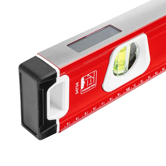 Уровень алюминиевый, магнит, фрезерованный, 3 глазка (1 зеркальный) двухкомпонентные рукоятки, 1200 мм Matrix