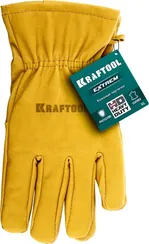KRAFTOOL EXTREM, XL (10) кожаные рабочие перчатки (1136-XL)