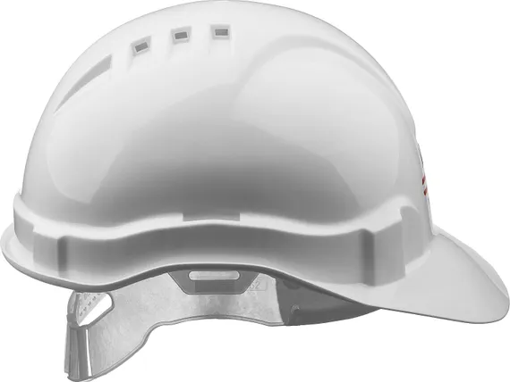 ЗУБР белая, реечный механизм, универсальное крепление для наушников и щитков, защитная каска (11090-2)