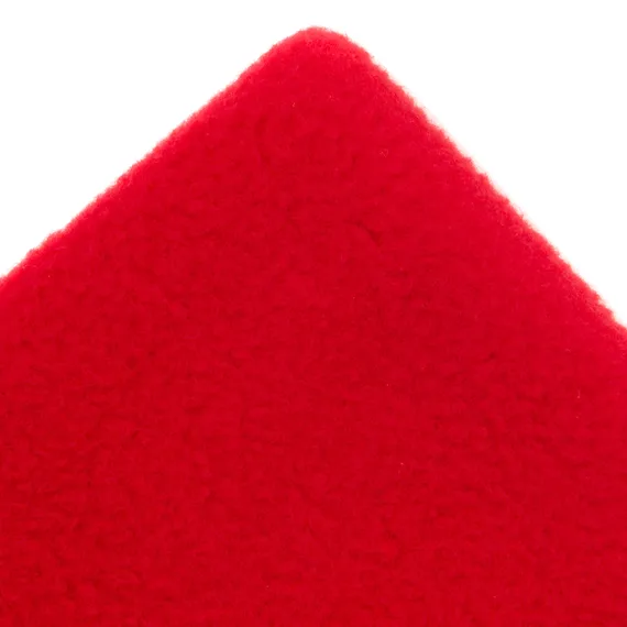 Шапка с отворотом из флиса для взрослых, размер 56-57, красная Сибртех