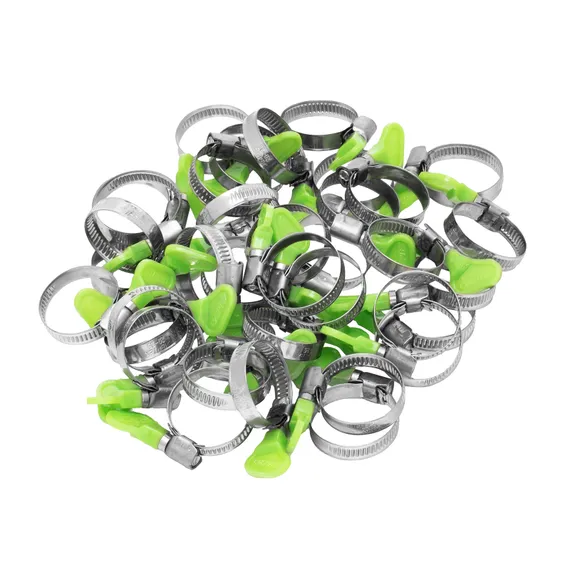 Хомуты металлические элемент крепления с формой ключа 25-40 мм, 50 штук в упаковке Сибртех