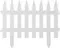 GRINDA Классика, 28 х 300 см, белый, 7 секций, декоративный забор (422201-W)