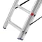 Лестница, 3 х 6 ступеней, алюминиевая, трехсекционная, Сибртех