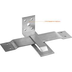 ЗУБР СОС-2.0, 40 x 150 (90) x 2 мм, пластина, скользящая опора для стропил (310166-090)