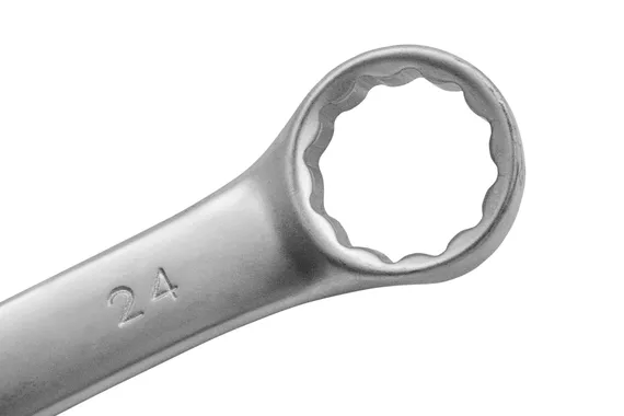 Ключ комбинированный, 24 мм, CrV, матовый хром Matrix