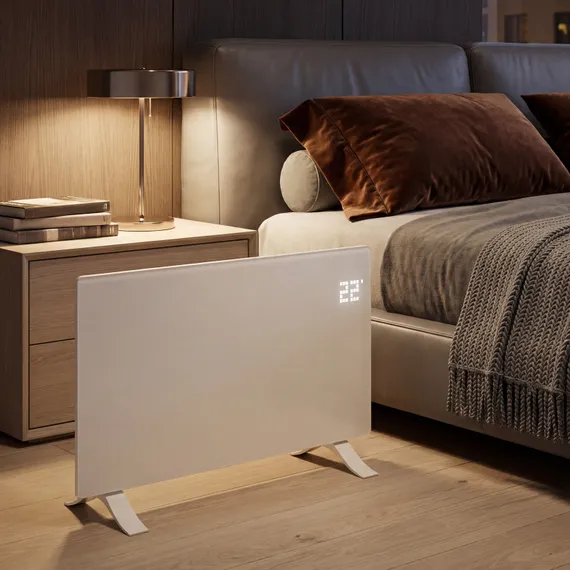 Конвектор электрический OptiPrime-2000, Wi-Fi, тачскрин, цифровой термостат, 2000 Вт Denzel