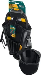 KRAFTOOL KH-5 кобура для шуруповерта с быстросъёмным креплением FastClip, средняя (38769)