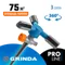 GRINDA RR-P, 75 м, 2 полив, 3 сопла, на пике, ударопрочный пластик, круговой распылитель, PROLine (40341)
