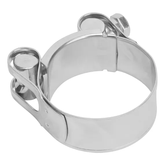 Хомуты металлические, силовые 40-43 мм, ширина 20 мм, шарнирный, W1, 2 шт Сибртех