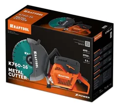 KRAFTOOL 3700 Вт, 400 мм, без диска, бензорез по металлу (рельсорез) (K760-16)