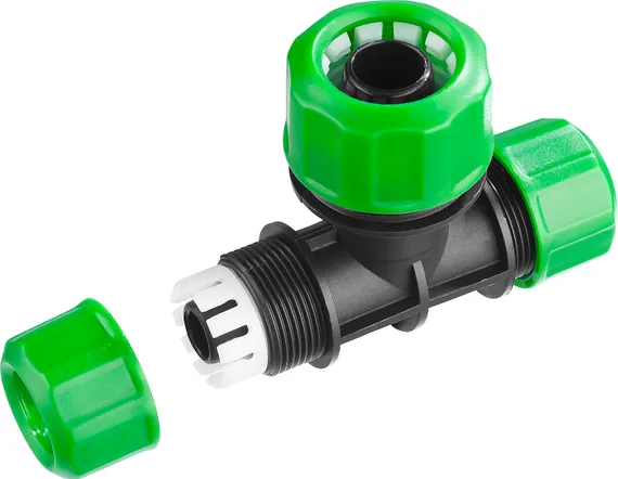 РОСТОК RW-X1, 1/2″ х 1/2″ х 3/4″, пластик ABS, цанговый тройник (426370)