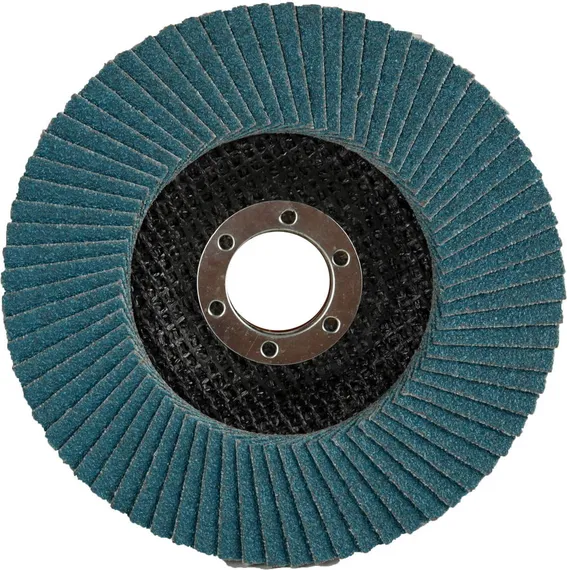 ЗУБР 125 мм, P60, КЛТ, круг лепестковый торцевой циркониевый (36596-125-60)