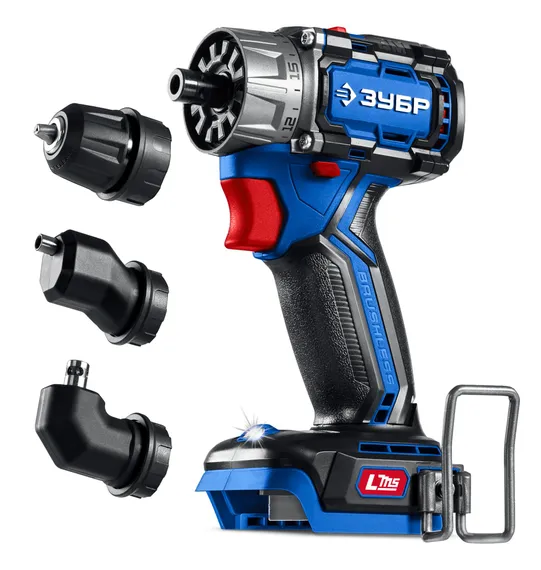 Бесщеточная модульная дрель-шуруповерт, ЗУБР КОМПАКТ Комби #1, 20 В, 50 Н·м, без АКБ (LMS), ПРОФЕССИОНАЛ (DB-50-H3)