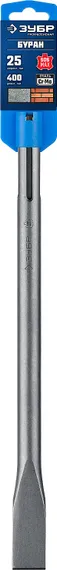 ЗУБР БУРАН, 25 x 400 мм, SDS-max, плоское зубило, Профессионал (29382-25-400)