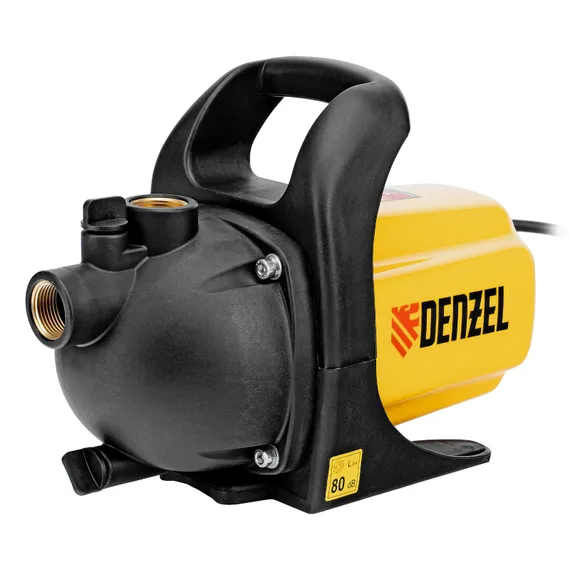 Садовый поверхностный насос GP 600, 600 Вт, 3000 л/ч, подъем 35 м, пластик Denzel