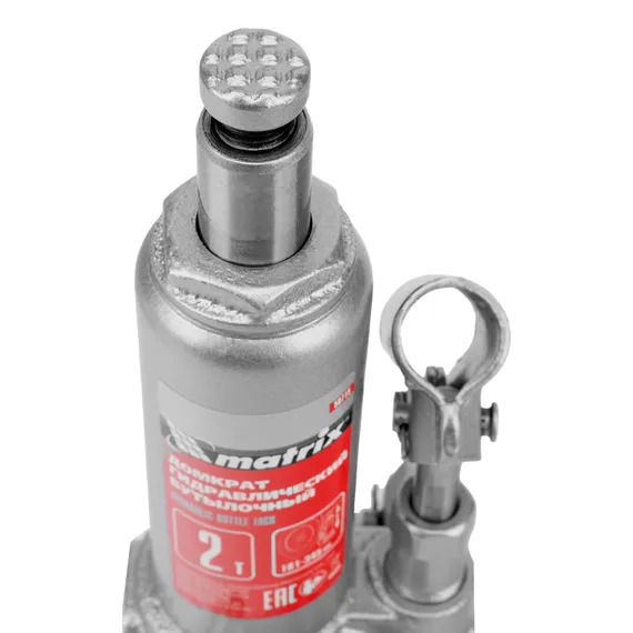 Домкрат гидравлический бутылочный, 2 т, высота подъема 181-345 мм Matrix