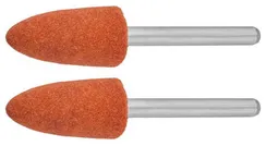 ЗУБР 2 шт, 9.5 x 19.0 х 3.2 мм, L 45 мм, P 120, набор абразивных шлифовальных конусов (35912)