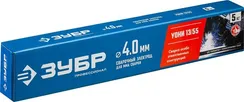 ЗУБР Д 4.0 х 450 мм, 5 кг в коробке, УОНИ 13/55 с основным покрытием, электрод сварочный, Профессионал (40025-4.0)