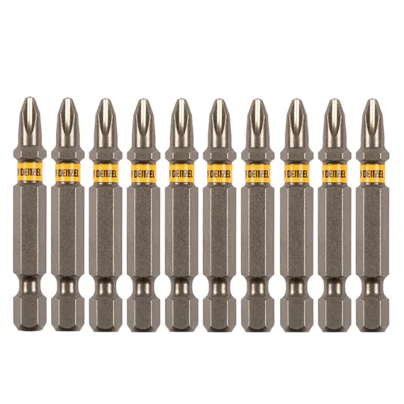 Бита PH2х50, сталь S2, шестигранный профиль, 10 шт. Е 6,3 Denzel