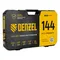 Набор инструментов, 1/2", 1/4", 3/8", CrV, S2, пластиковый кейс, 144 предмета Denzel