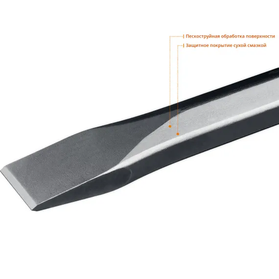 ЗУБР БУРАН, 35 х 400 мм, HEX 28, плоское зубило (29380-35-400)