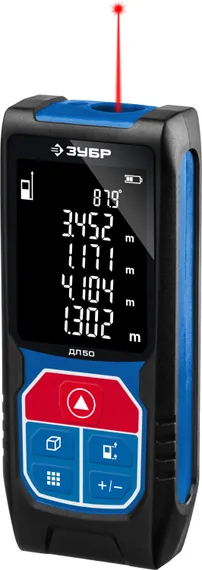 ЗУБР ДЛ-50, 50 м, лазерный дальномер, Профессионал (34925)