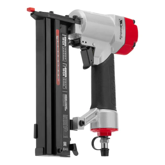 Нейлер-степлер пневматический 2 в 1, гвозди 18GA длина 10-50 мм, скобы 18GA длина 25-40 мм Matrix