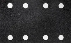 Лист шлиф. универс. URAGAN ″Оптимал. для тверд. пород дерева″ 8 отв. по линии, на липучке, для ПШМ, P60, 80х133мм, 50шт