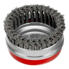 Щетка для УШМ Heavy Duty, 125 мм, М14, "чашка", крученая проволока 0.5 мм Matrix