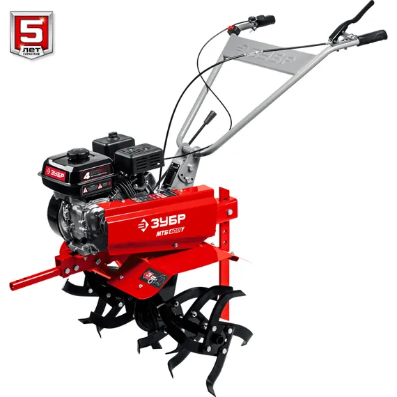 Мотоблок ЗУБР увеличенные колеса, 7 л.с. понижающая передача (МТБ-400 У)