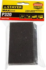 STAYER P320, 100 x 68 x 42 x 26 мм, водостойкая, четырехсторонняя угловая шлифовальная губка (3561-320)