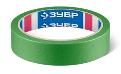 ЗУБР №300 24 мм х 25 м, для грубых и шероховатых поверхностей, малярная лента, Профессионал (12143-24)