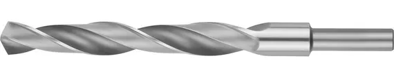 ЗУБР 15.0х169мм, Сверло по металлу, проточенный хвотосвик, сталь Р6М5, класс В