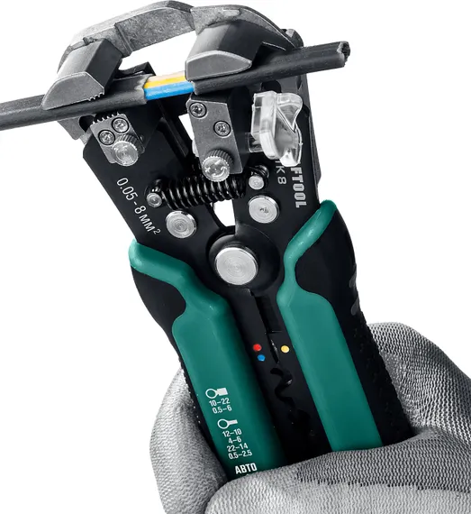 KRAFTOOL TK-8, 0.05 - 8 мм2, автоматический стриппер (22637)