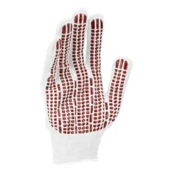 Перчатки трикотажные, х/б, ПВХ-гель Протектор, для точных работ, 13 класс Сибртех