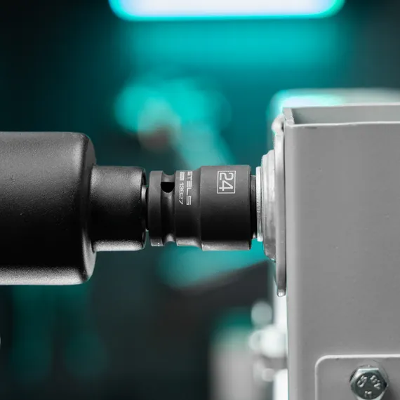 Головка ударная шестигранная, 24 мм, 1/2, CrMo Stels