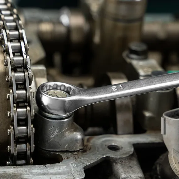 Набор ключей комбинированных, 8-17 мм, 6 шт, CrV, матовый хром Stels