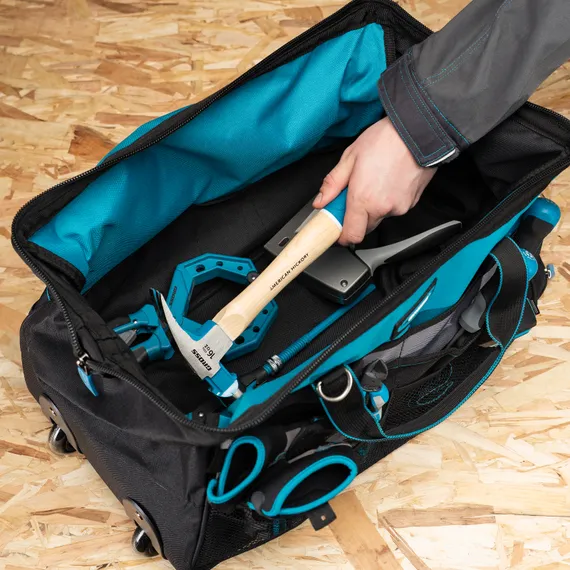 Сумка для инструмента, 500х280х290мм, выдвижная рукоятка, колеса, наплечный ремень Gross