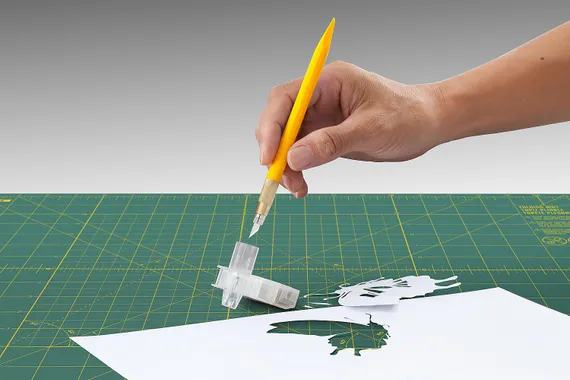 OLFA Utility Models для точных работ 4 мм, перовой нож (OL-AK-5)