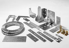 ЗУБР 140 x 140 x 250 мм x М24, цинк, анкерная регулировочная стойка (310266-140)