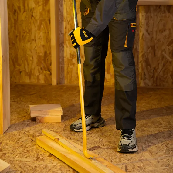 Лом-гвоздодер, 1200 мм, шестигранный 19 мм, окрашенный, сталь 65 Denzel