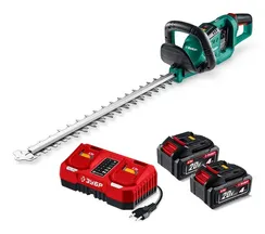 Кусторез аккумуляторный бесщеточный ЗУБР 40 В (2x20В), 610 мм, 2 АКБ LMS (4 Ач), (КРА-4061-42)